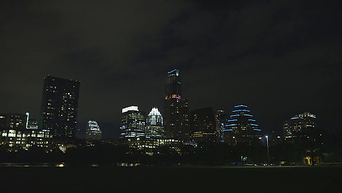 Austin Texas Skyline Night by Calibrate Films